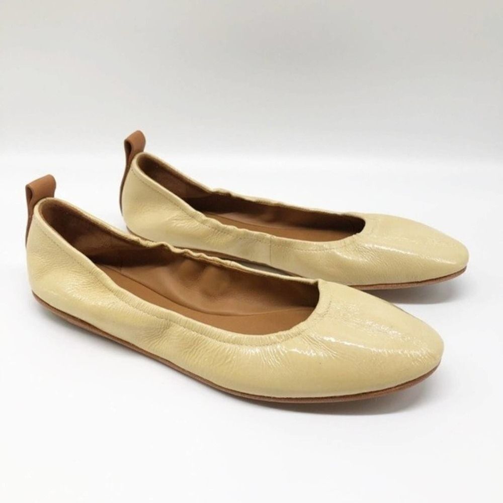 MERCEDES CASTILLO | Cream Carola Leather Ballet Flats | Women’s | 11 | NIB
